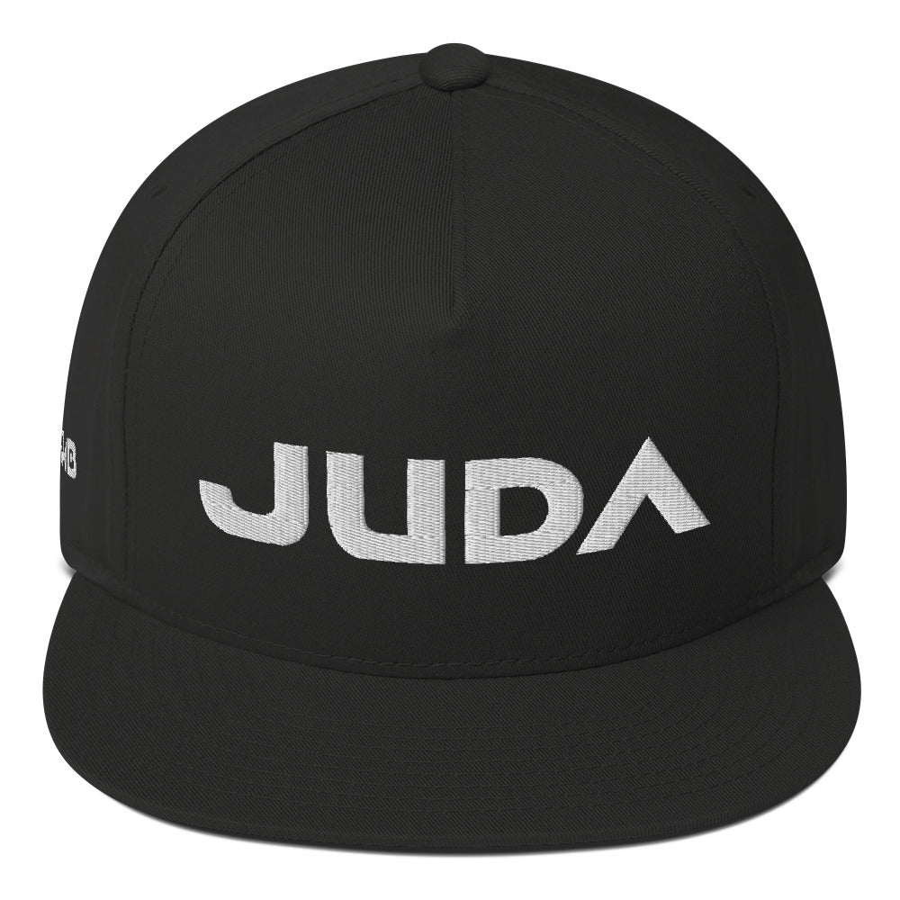 DCMB JUDA Flat Bill Cap White on Black