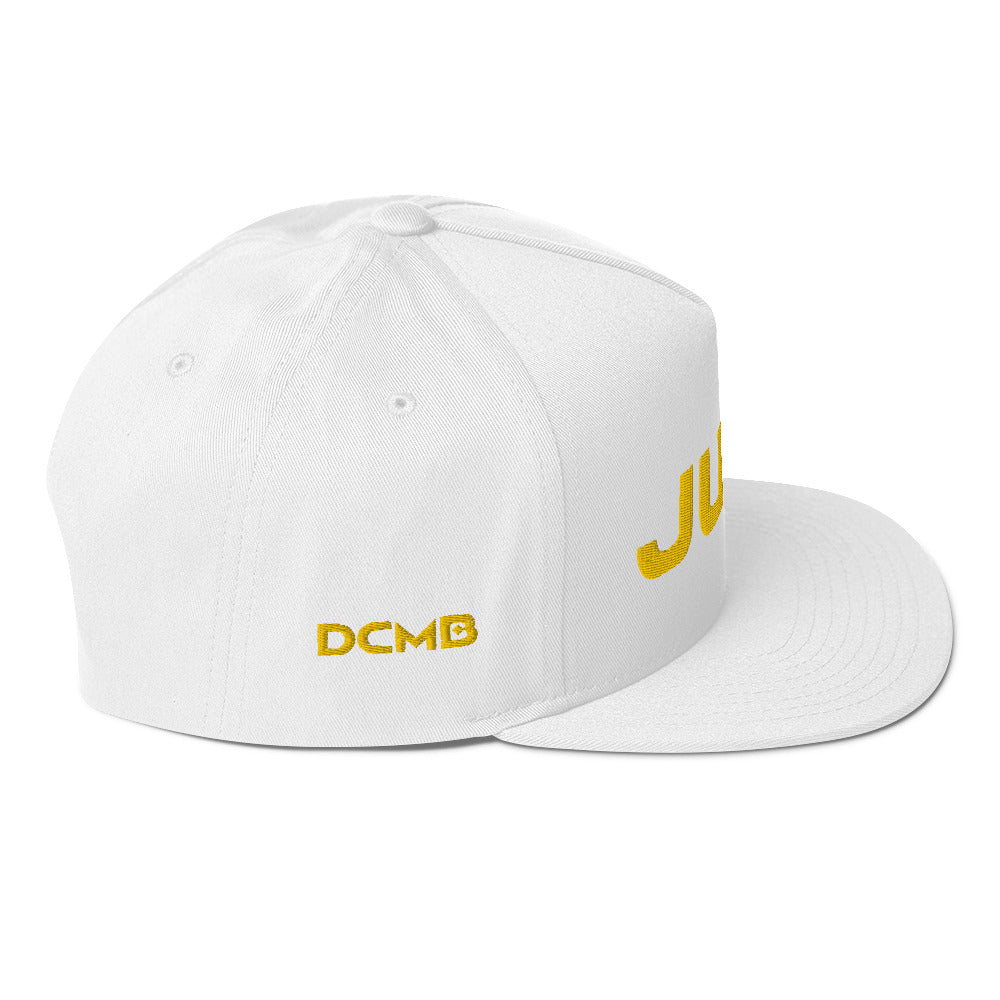 DCMB JUDA Flat Bill Cap Gold on White