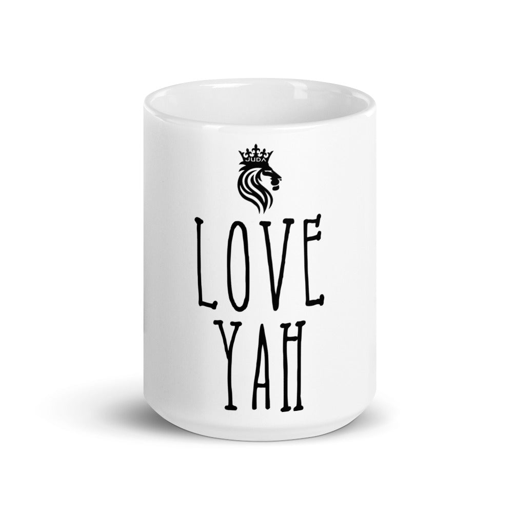 DCMB LOVE YAH White glossy mug