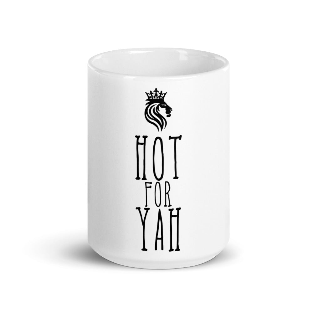 DCMB HOT FOR YAH White glossy mug