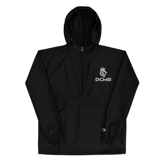 DCMB Champion Collaboration Packable Jacket White on Black