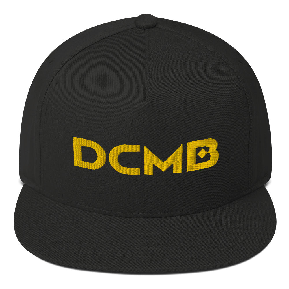 DCMB Flat Bill Cap Gold on Black