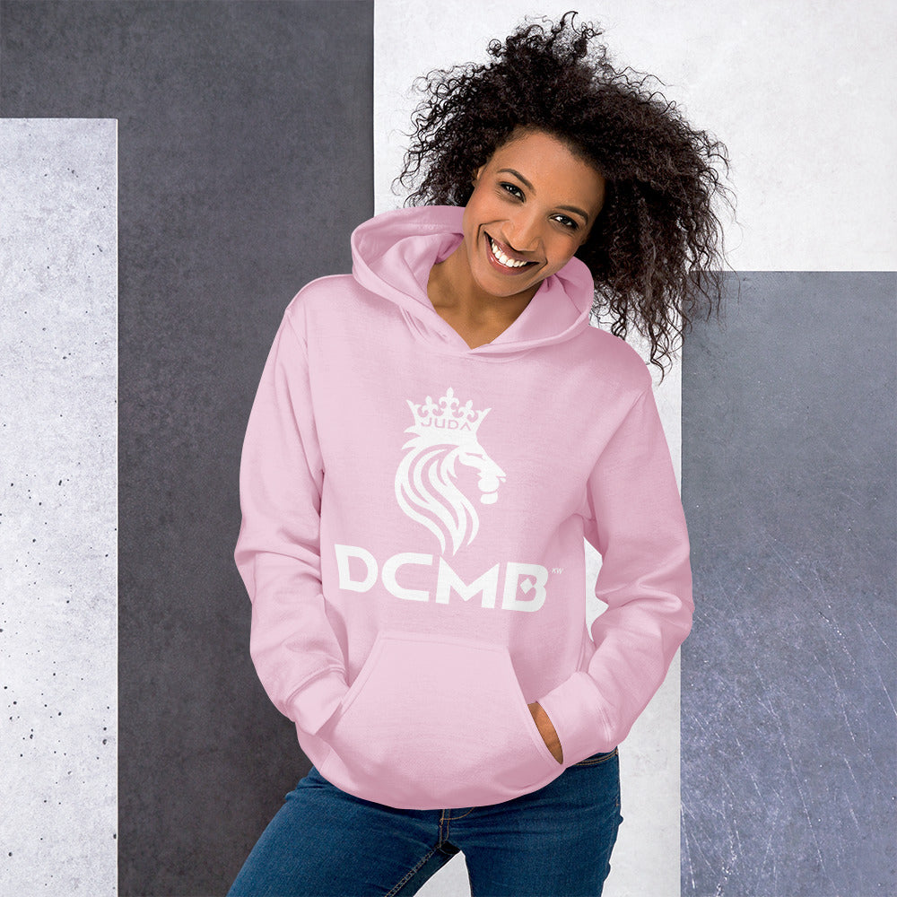 DCMB White on Pink Unisex Hoodie