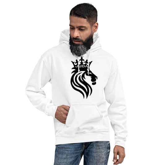 THE CROWNED LION White Unisex Hoodie