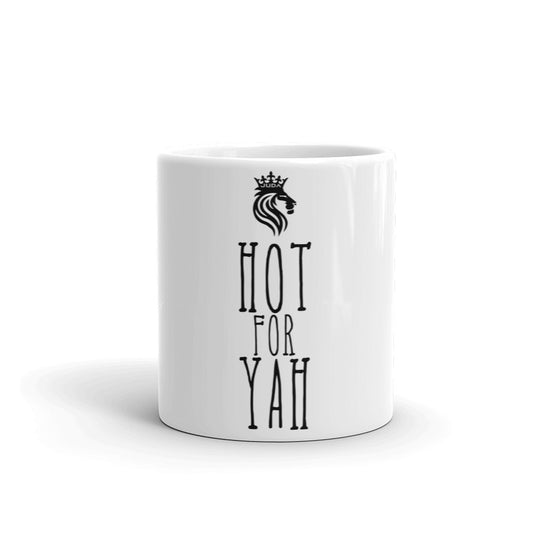 DCMB HOT FOR YAH White glossy mug