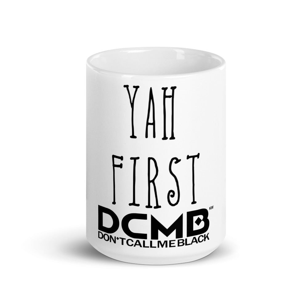 DCMB White glossy mug